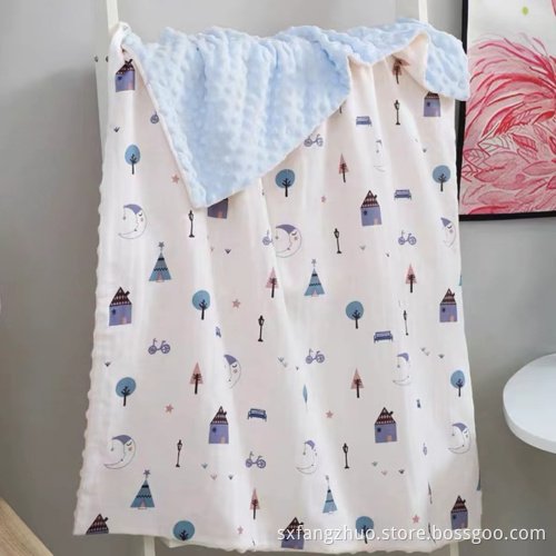 100% Polyester Maschine Gemütliches minkiges Baby gestrickter Decke